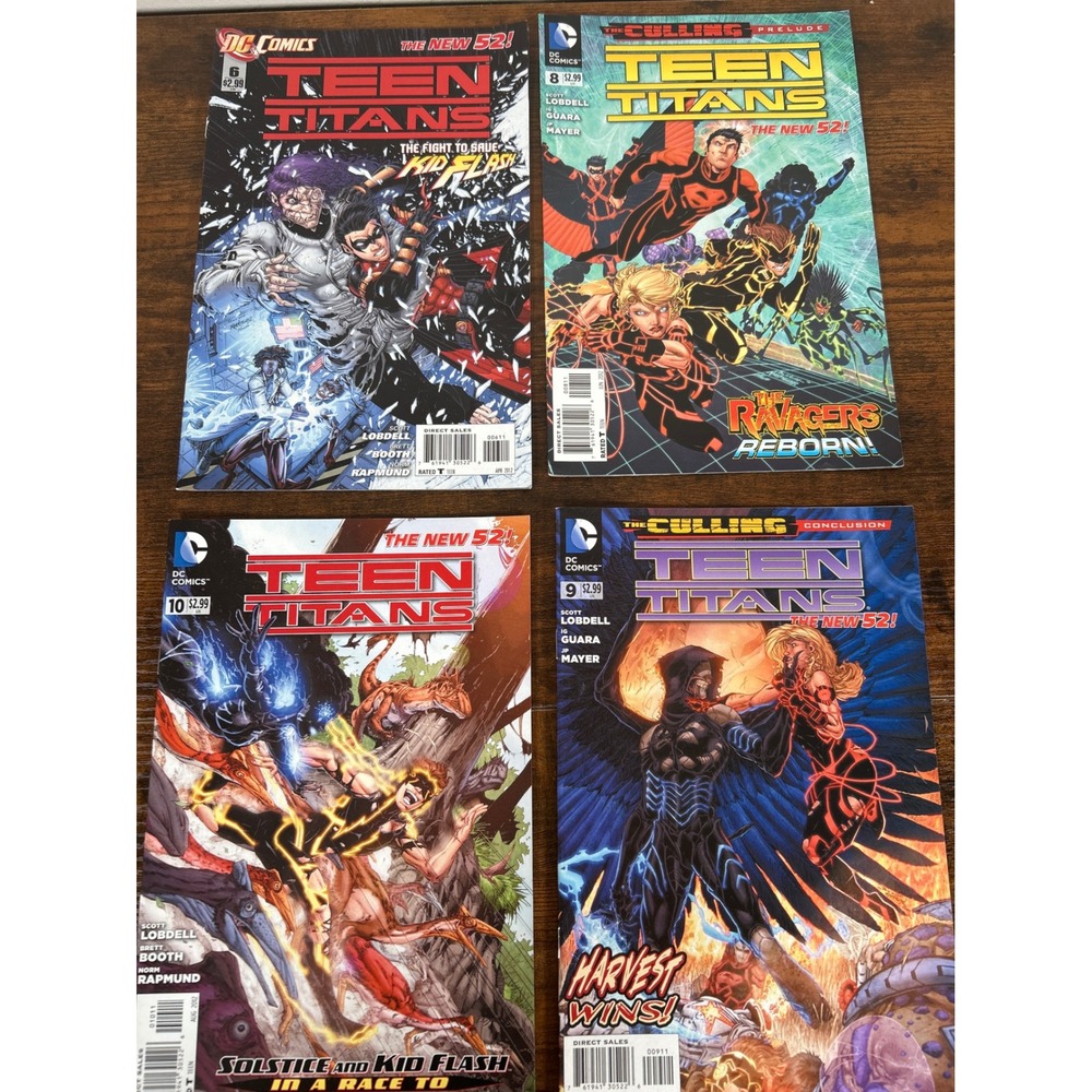 DC Comics Teen Titans The New 52 Lot Issues 6 8 9 10 The Culling Kid Flash 2012